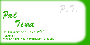 pal tima business card